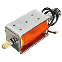 EsportsMJJ DC 12V 35Mm Largo Movimiento Empuje Solenoide Pequeño Imán Eléctrico Electromagnético